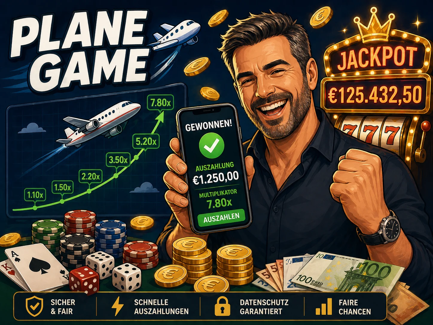Plane Game auf dem Smartphone spielen